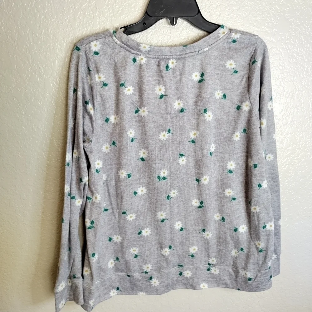 Kate Spade new York Daisy crew neck floral sweater sz M